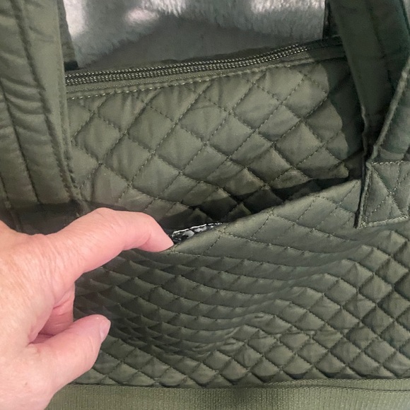 Vera Bradley Slouchy Tote in “Climbing Ivy Green” - Picture 2 of 9